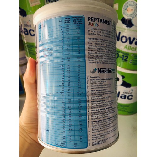 [HCM]Sữa Peptamen Junior 400g DATE 2022