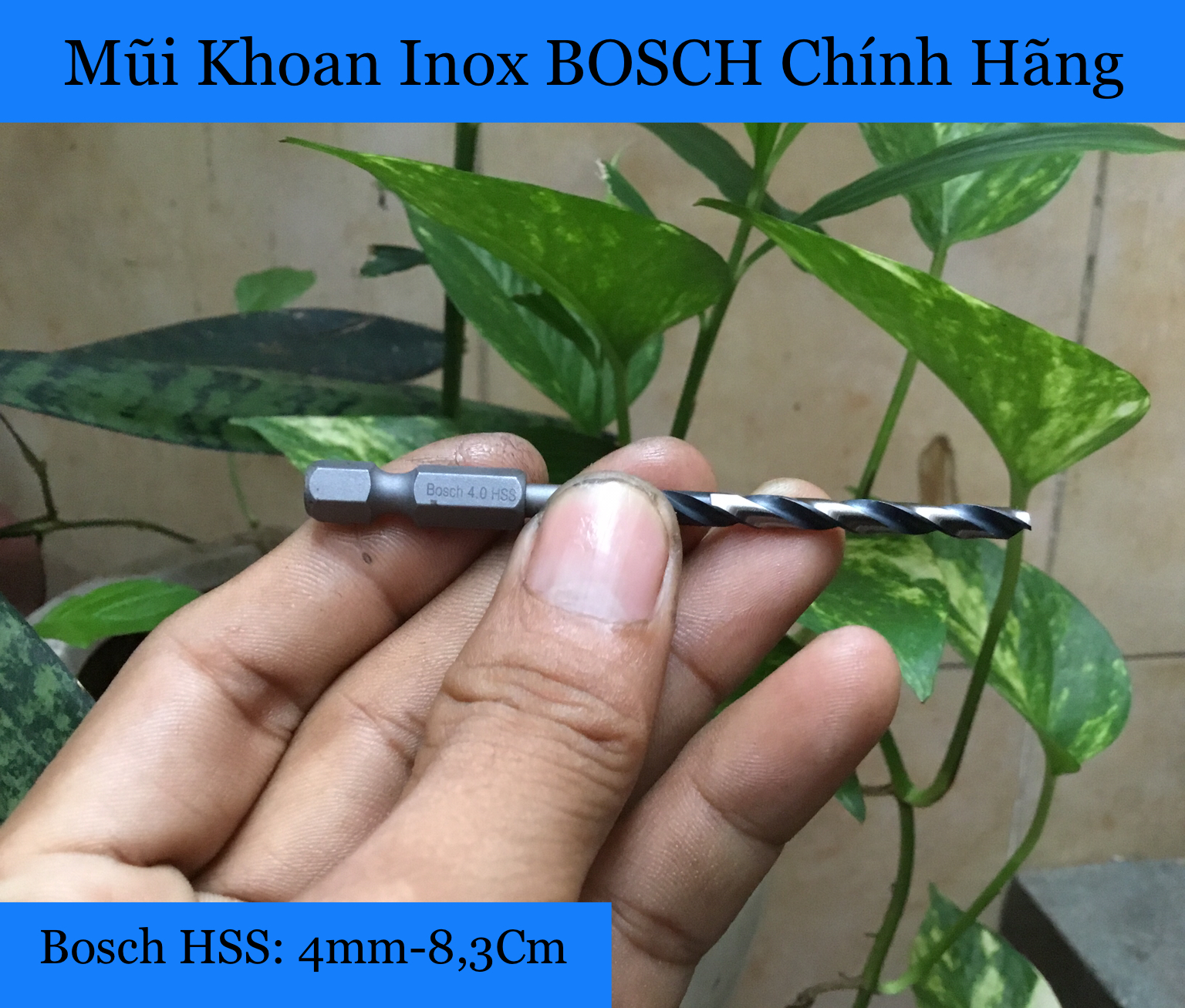 Mũi Khoan Inox Impact HSS Chính Hãng 4mm-8,3Cm