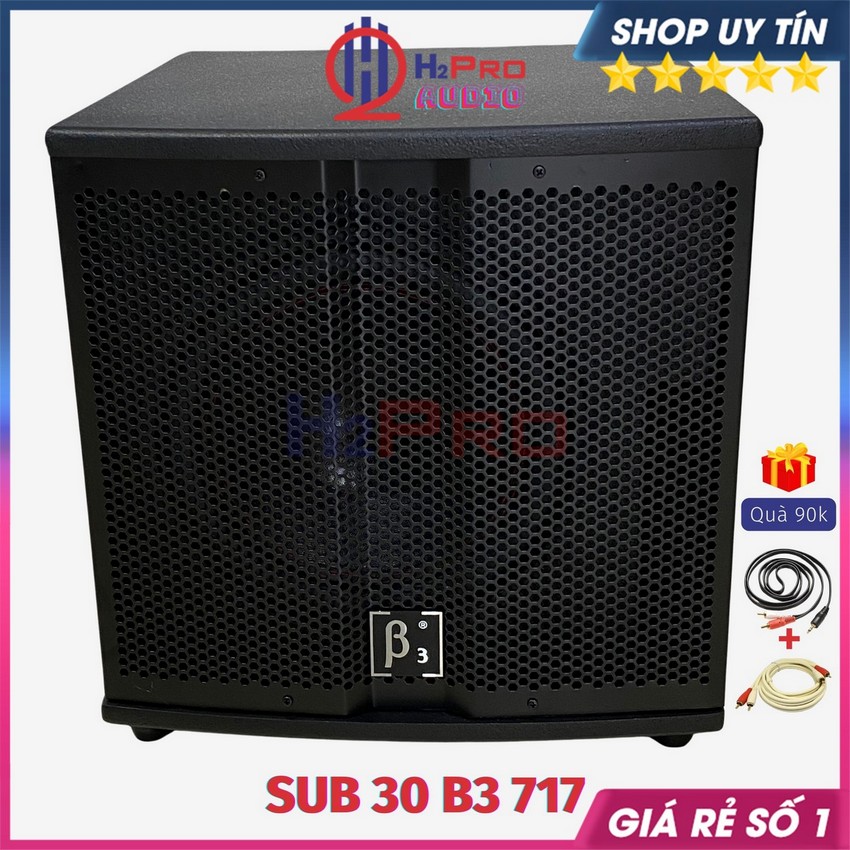 Loa Sub Điện Bass 30 B3 717 350W - Tặng Dây AV, Loa Siêu Trầm Cao Cấp Karaoke Gia Đình - H2Pro Audio