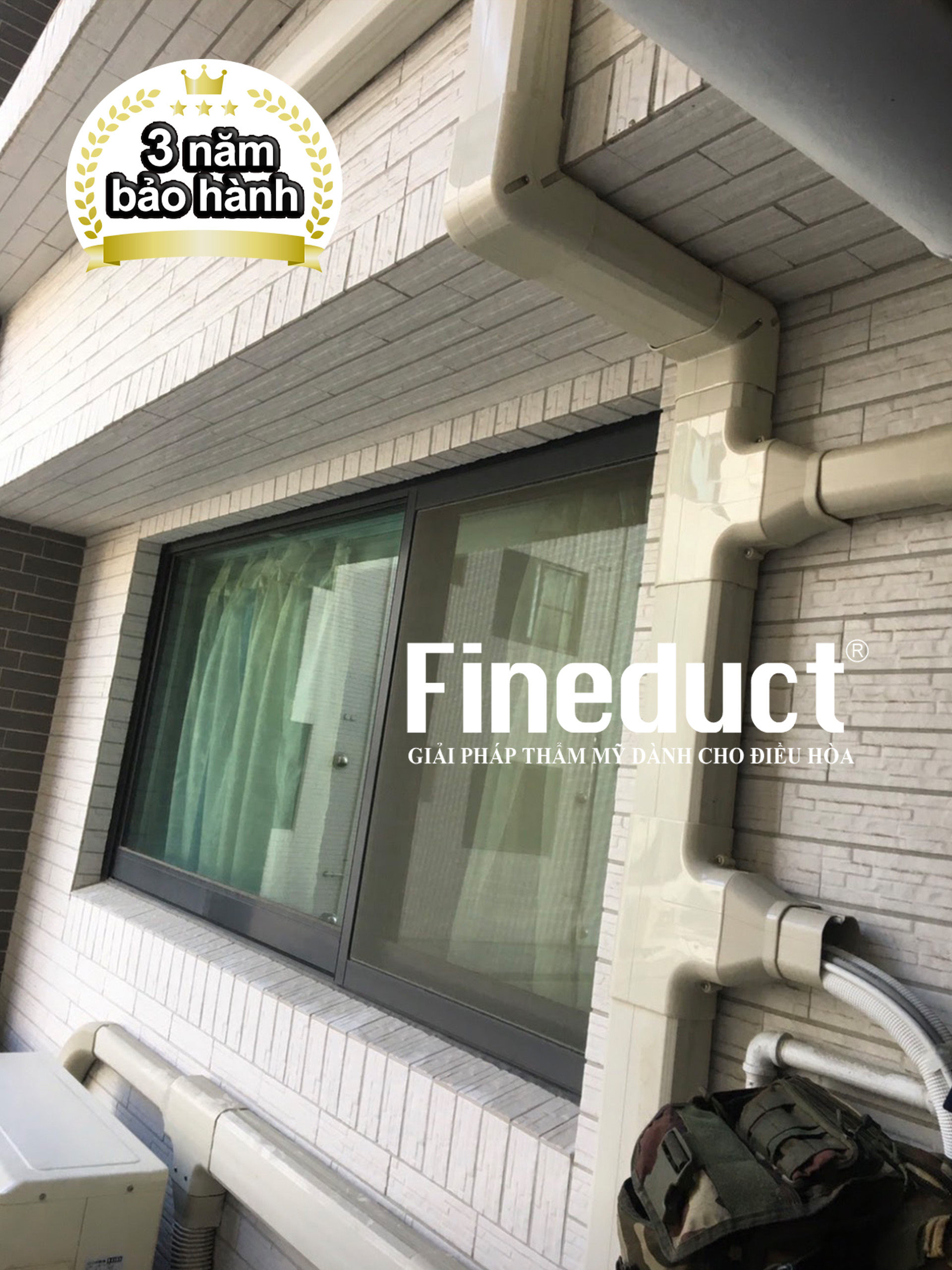 Trunking Nhựa Fineduct Nối Chữ T Màu Ngà TA - 80/100/120/140 - Hàng nhập khẩu chính hãng