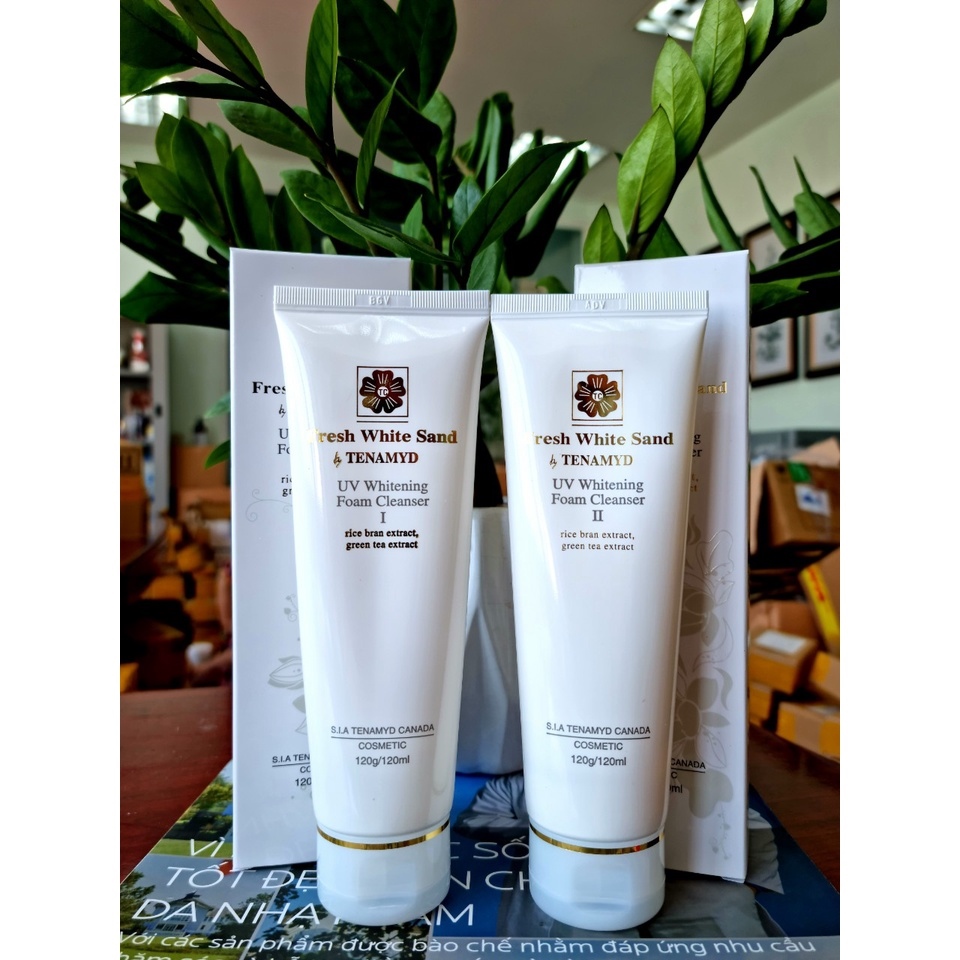 ☏  Sữa rửa mặt trắng da Fresh White Sand TENAMYD 120ml