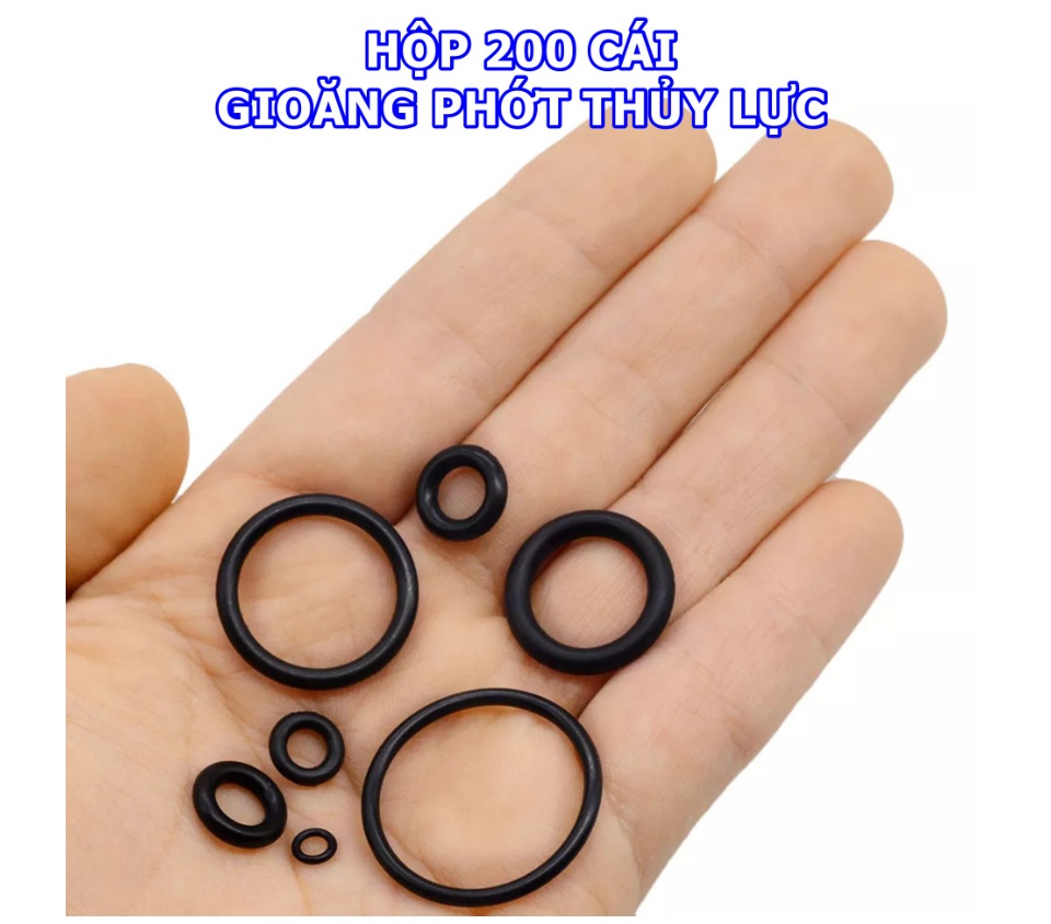 200 gioăng ron cao su dây cấp dây bát sen dây xịt cho đường nước, đường dầu thủy lực, đường khí nén... Làm việc từ -40 độ C đến 120 độ C