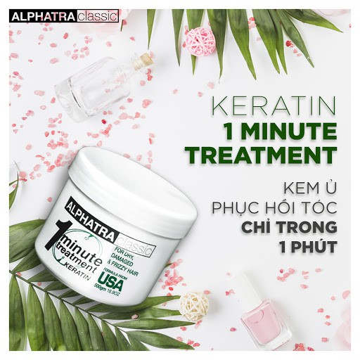 Kem ủ 1 phút One Minute Treatment Alphatra ( Usa) 500ml ( New 2026 )