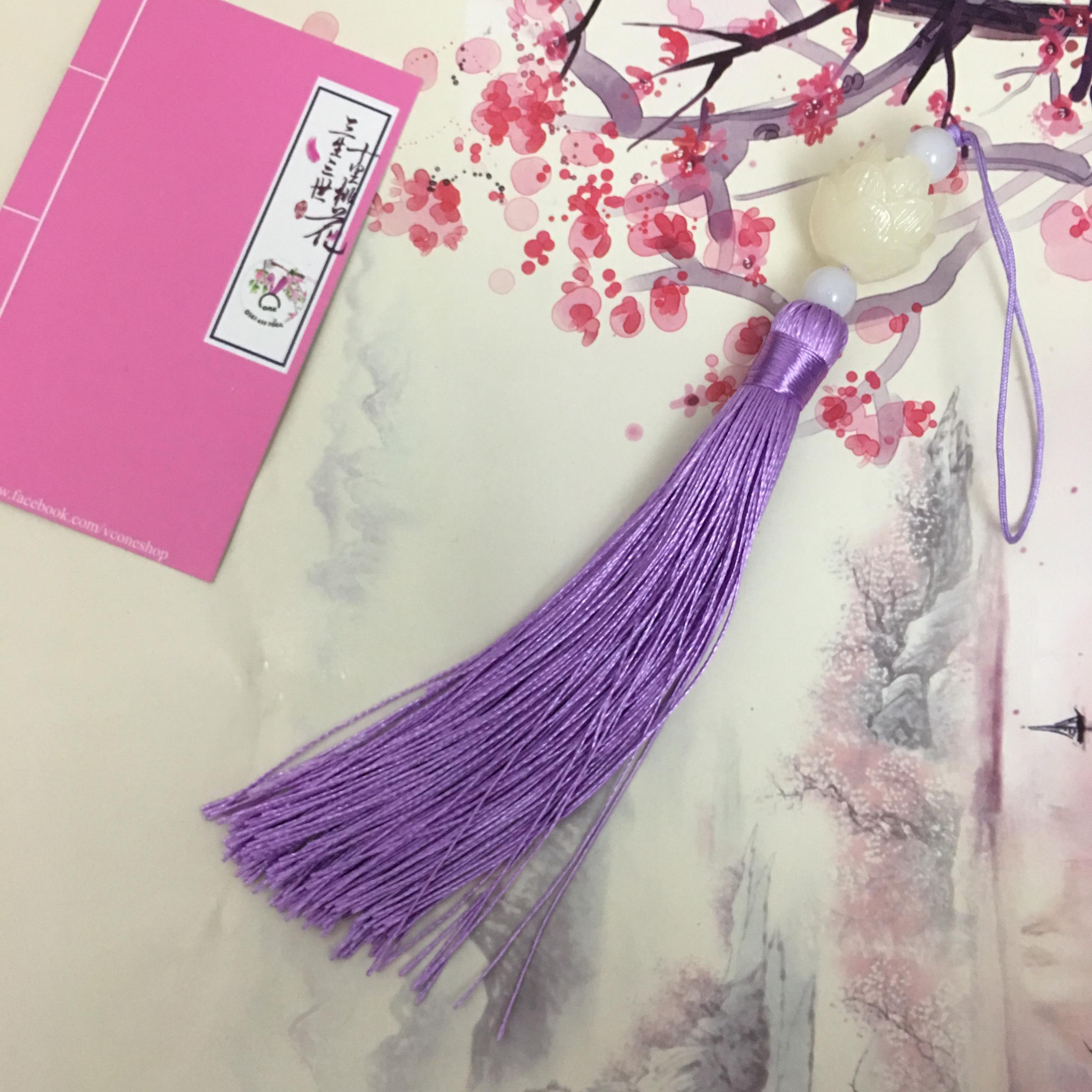 (Mẫu 30k) Tua rua hoa sen gắn sáo Trần tình Ngụy Anh ngọc bội hoa sen Ma đạo tổ sư trần tình lệnh nhiều màu cổ trang cổ trang đeo hông tua sáo trần tình hoa sen ma đạo tổ sư treo ô tô quà tặng cosplay xinh xắn