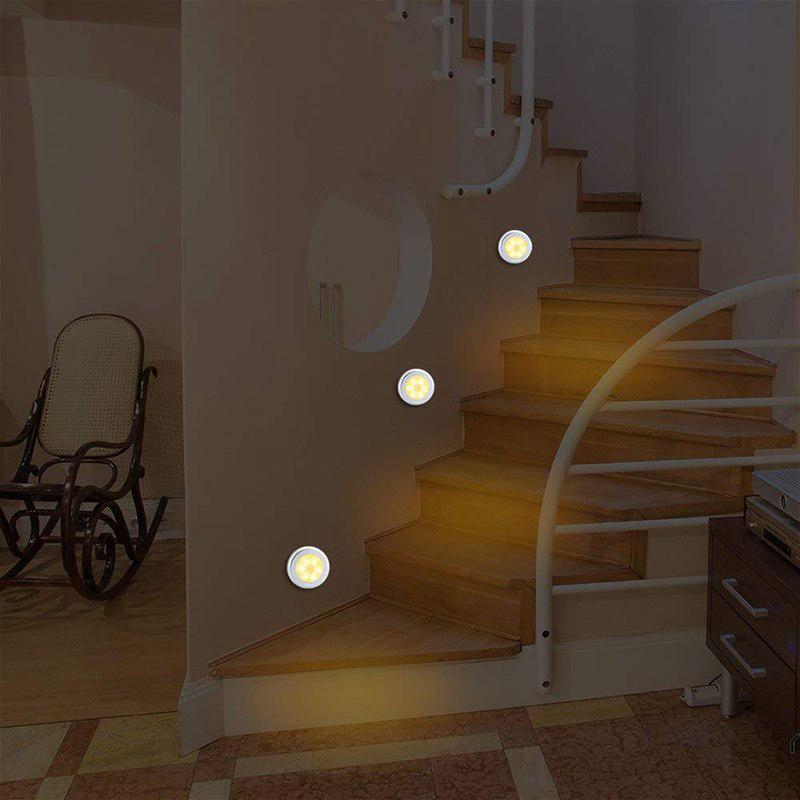 Đèn Led cảm ứng dán tường sử dụng PIN AAA, tự động chiếu sáng