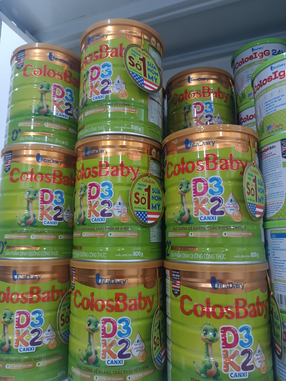 Sữa ColosBaby D3K2 số 0+ 800G (trẻ 0-12 tháng)