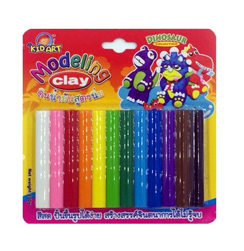 Đất nặn 12 màu neon Kidart