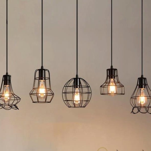 [HCM]Đèn Thả: Mẫu đèn thả rọ sắt trang trí nhiều kiểu dáng ( giá chưa bao gồm bóng khách nhé)