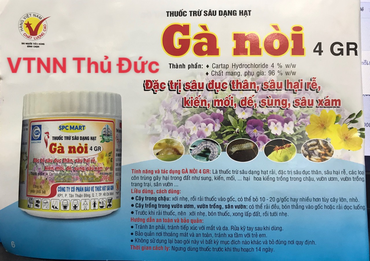 Trừ sâu hại rễ cây kiến mối dế sùng đất Gà nòi