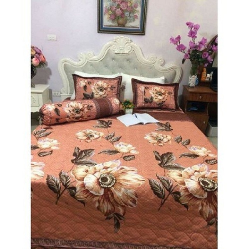 Bộ ga gối poly cotton sét 4 món. không chăn 1M4 X 2M