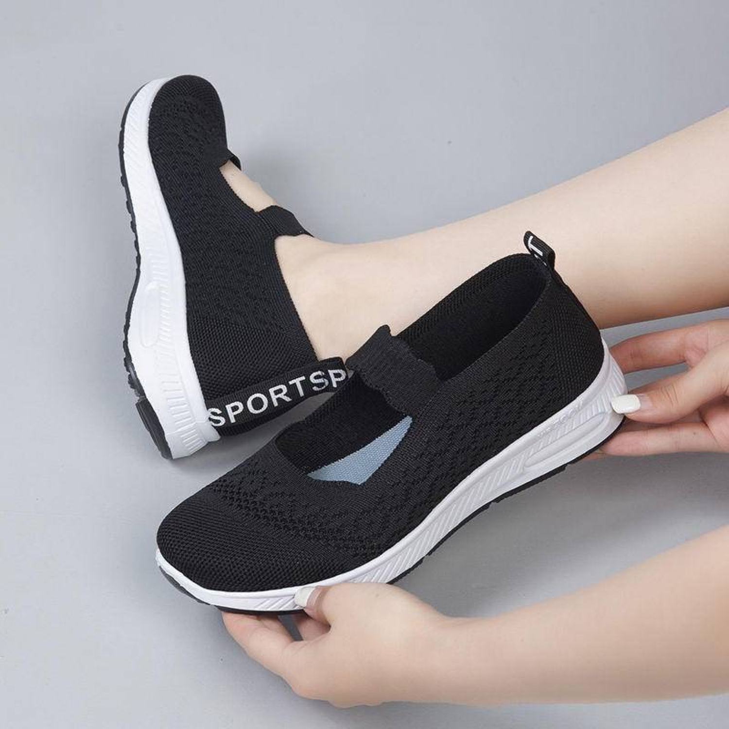 Giày thể thao nữ vải thun êm chân