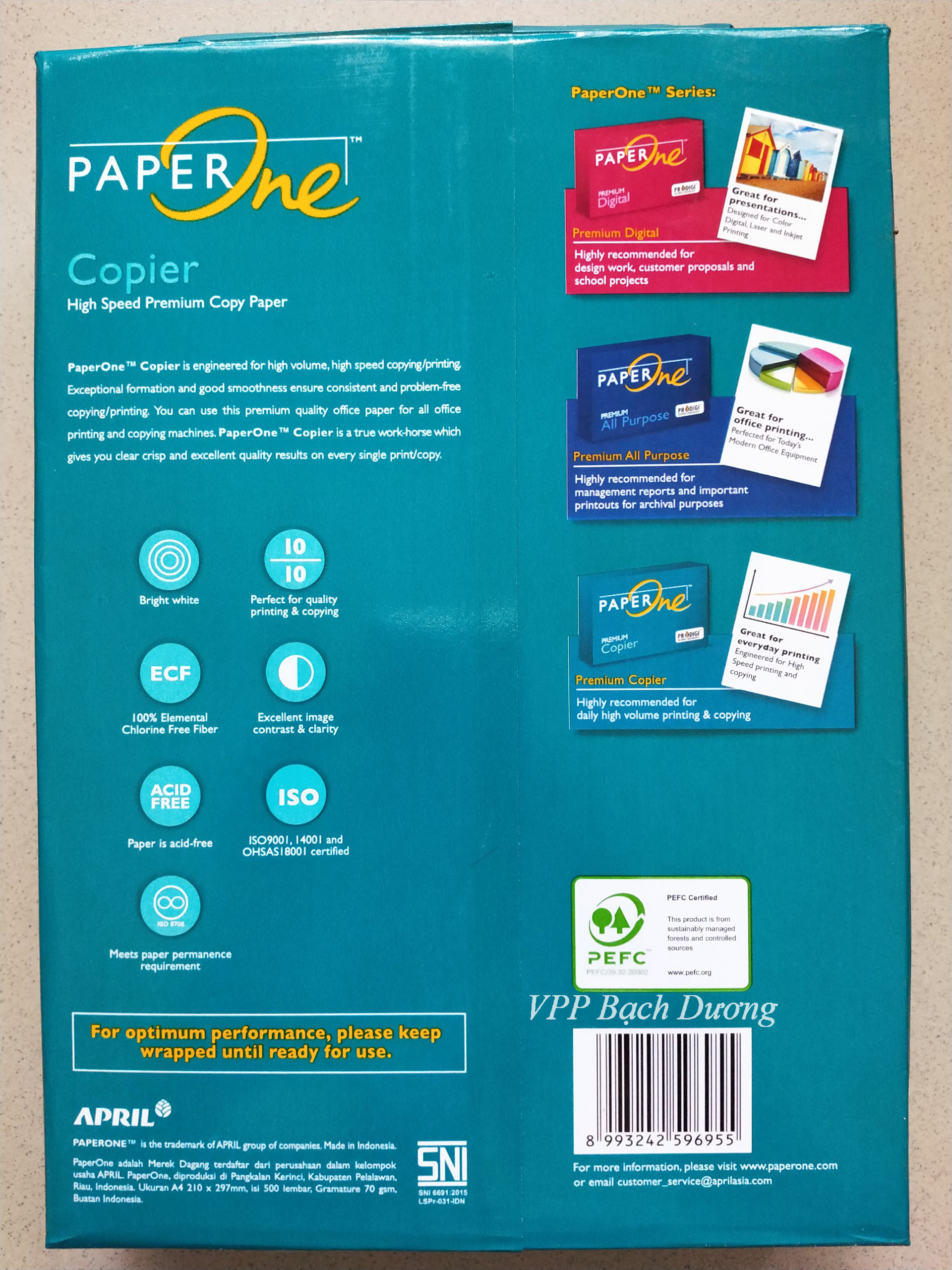 Giấy Paper One 70 gsm A4- ram