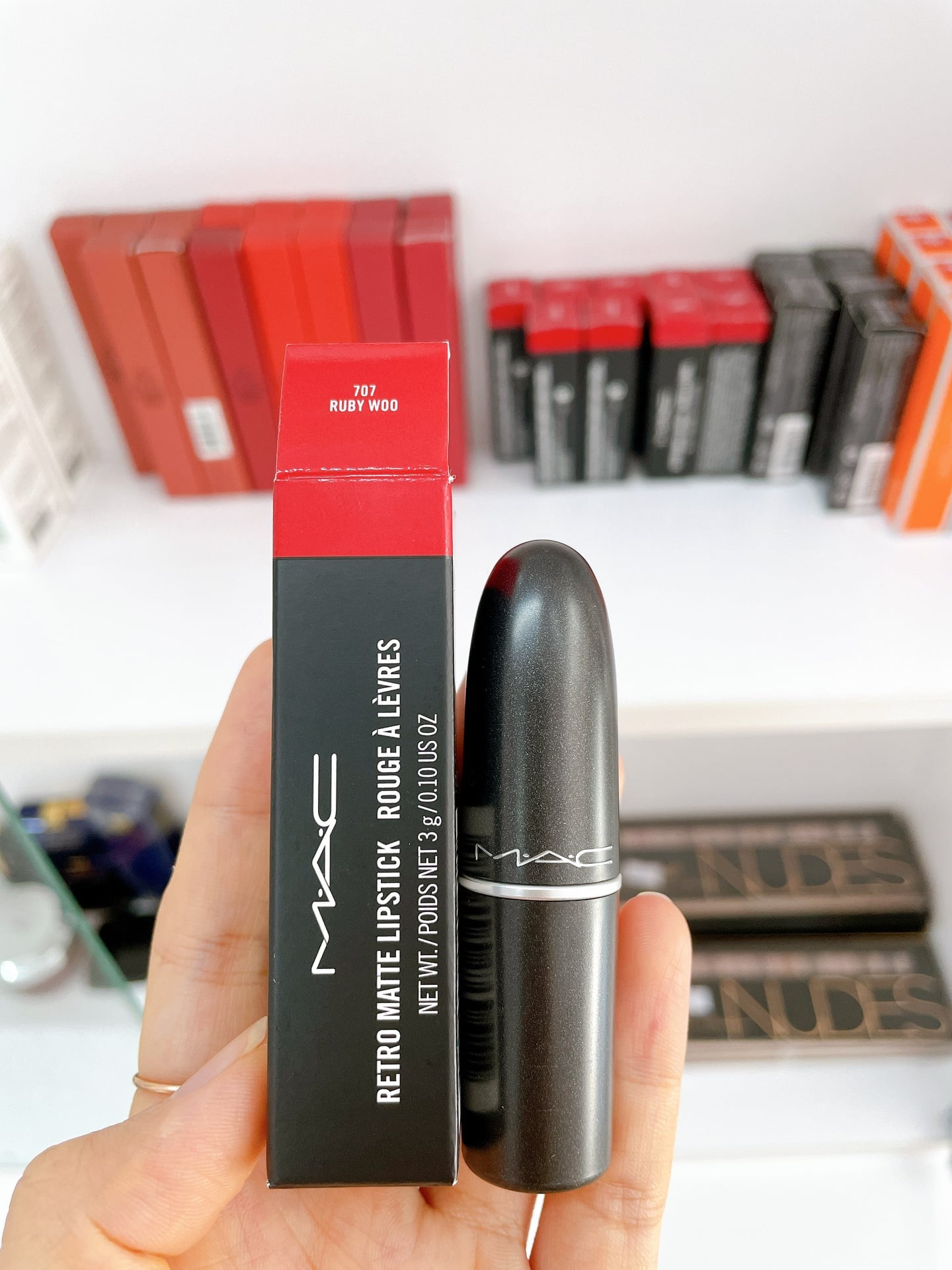 Son thỏi lì MAC - #Ruby_Woo Matte Lipstick