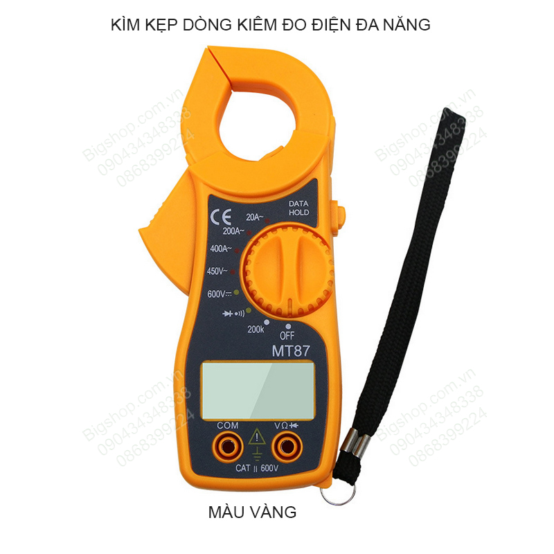 Kìm kẹp đo dòng điện kiêm đồng hồ đo điện đa năng MT87