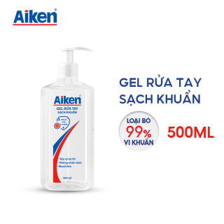 FREESHIP 100% HCM Gel rửa tay Sạch khuẩn Aiken 500ml Dạng vòi thumbnail