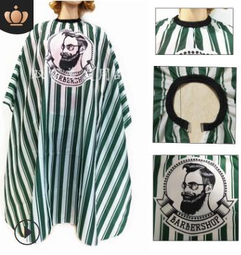 Áo choàng cắt tóc Barber sọc xanh