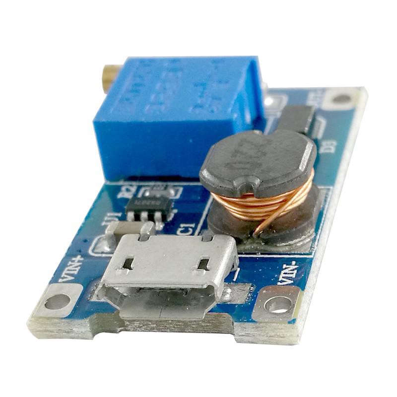 Mạch Tăng Áp 5V -26V 2A Mini có Cổng Micro USB ( XY-016 | MT3608 )-2A