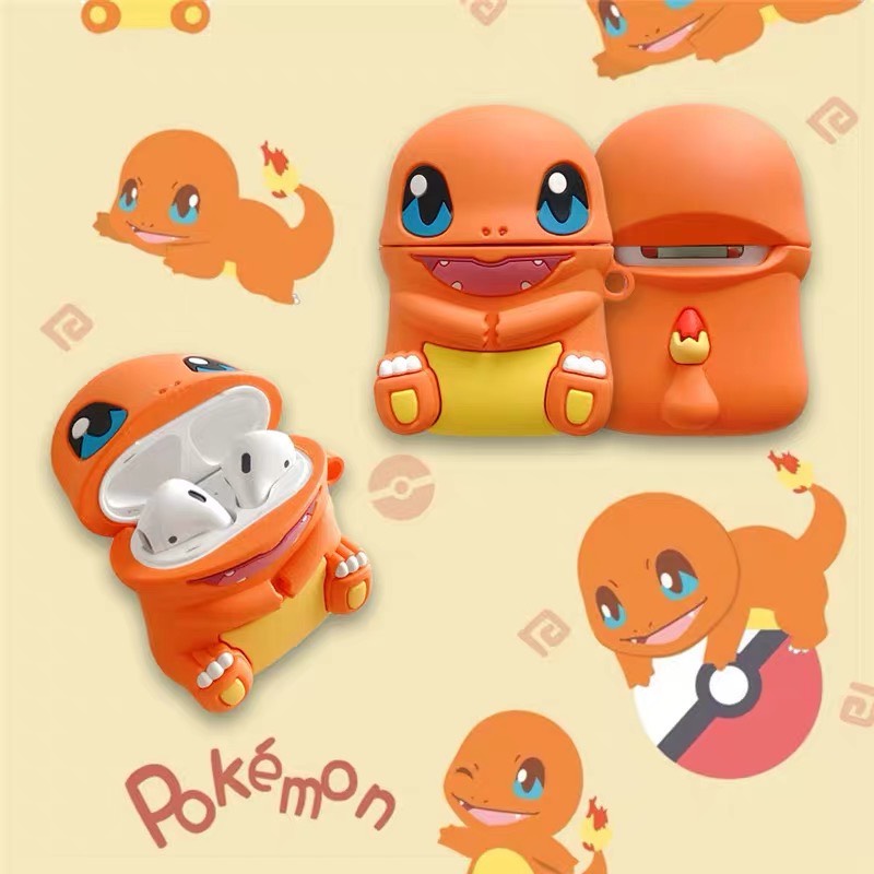 Ốp airpods 1/2/PRO khủng long lửa pokemon siêu đáng yêu