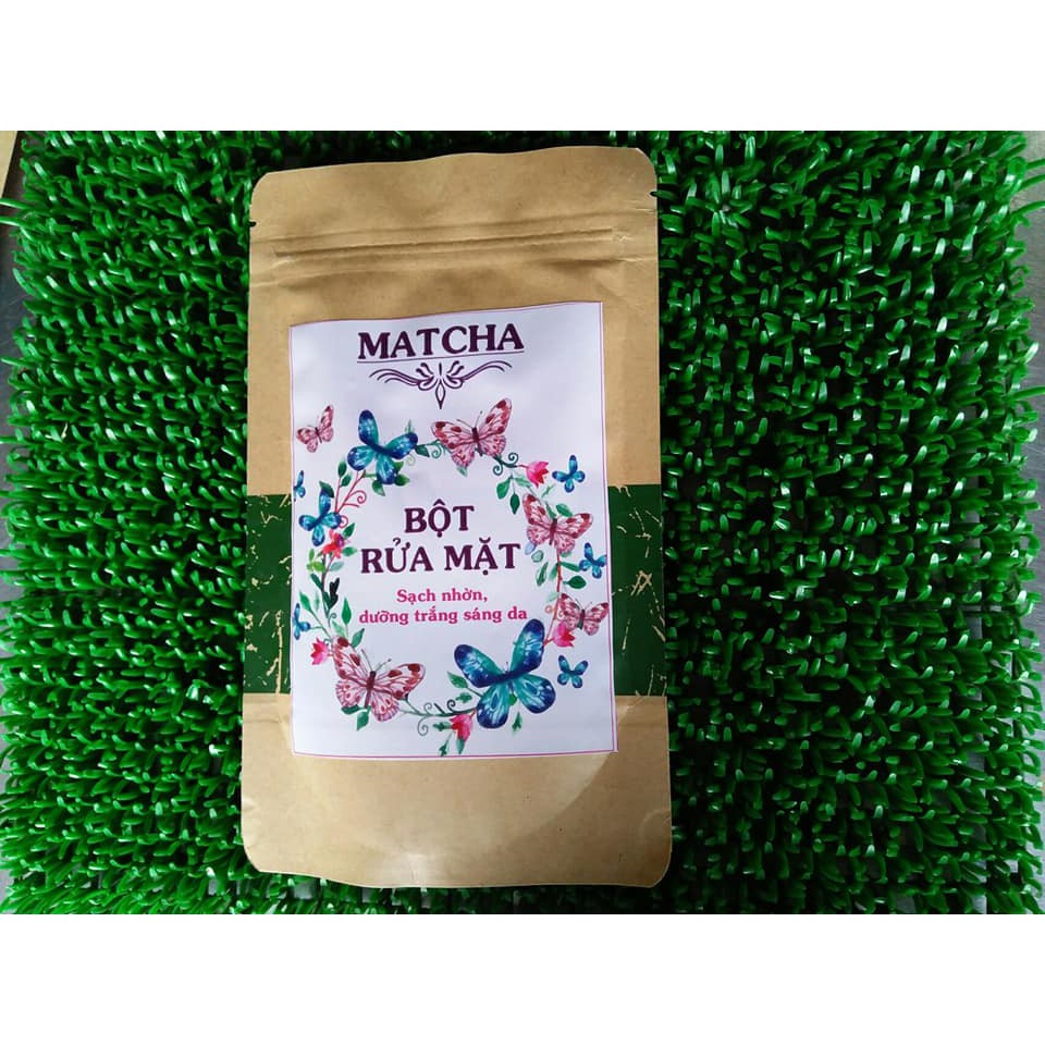 BỘT RỬA MẶT MATCHA Túi zip giấy 100GR