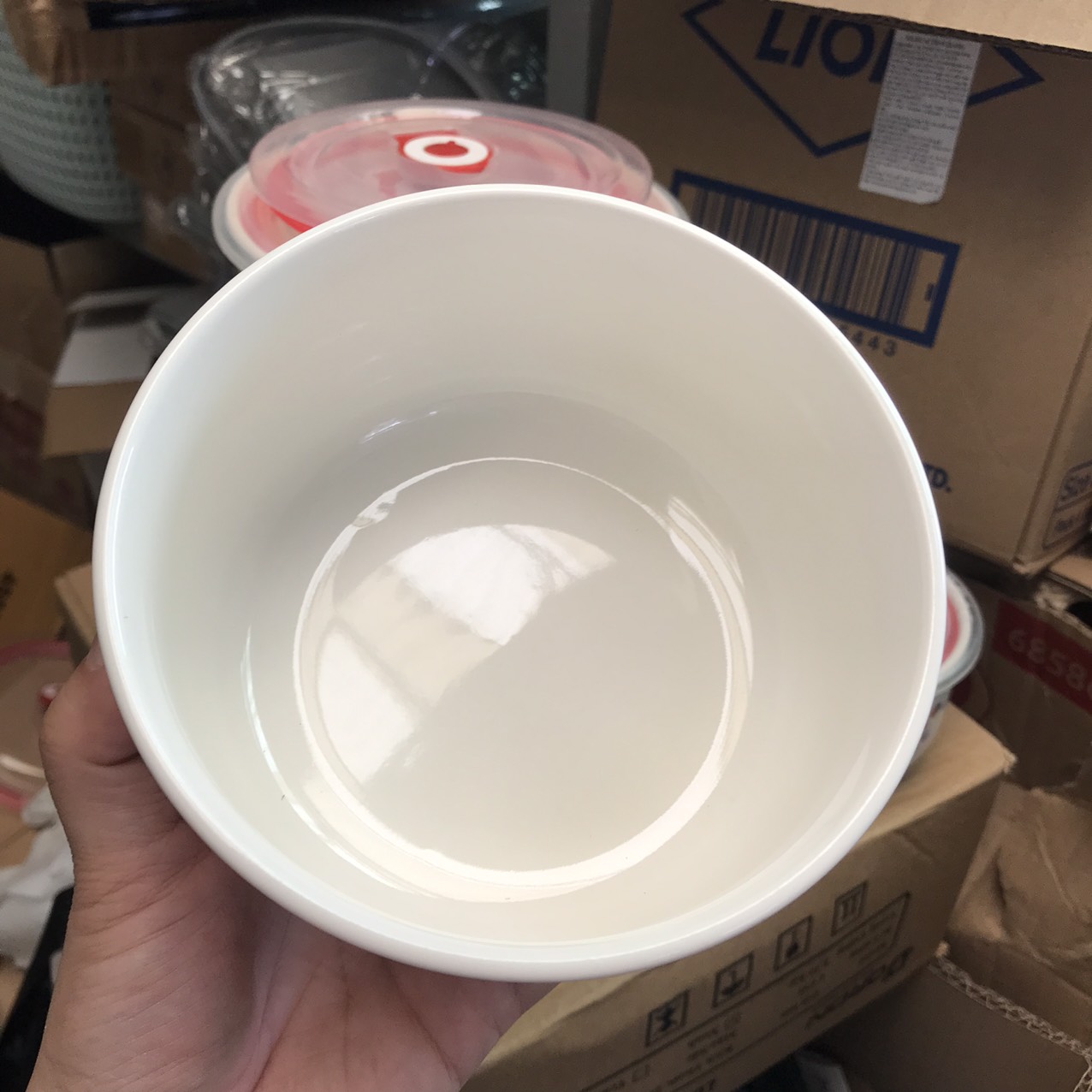BỘ 3 THỐ SỨ CAO CẤP CÓ NẮP HÚT CHÂN KHÔNG