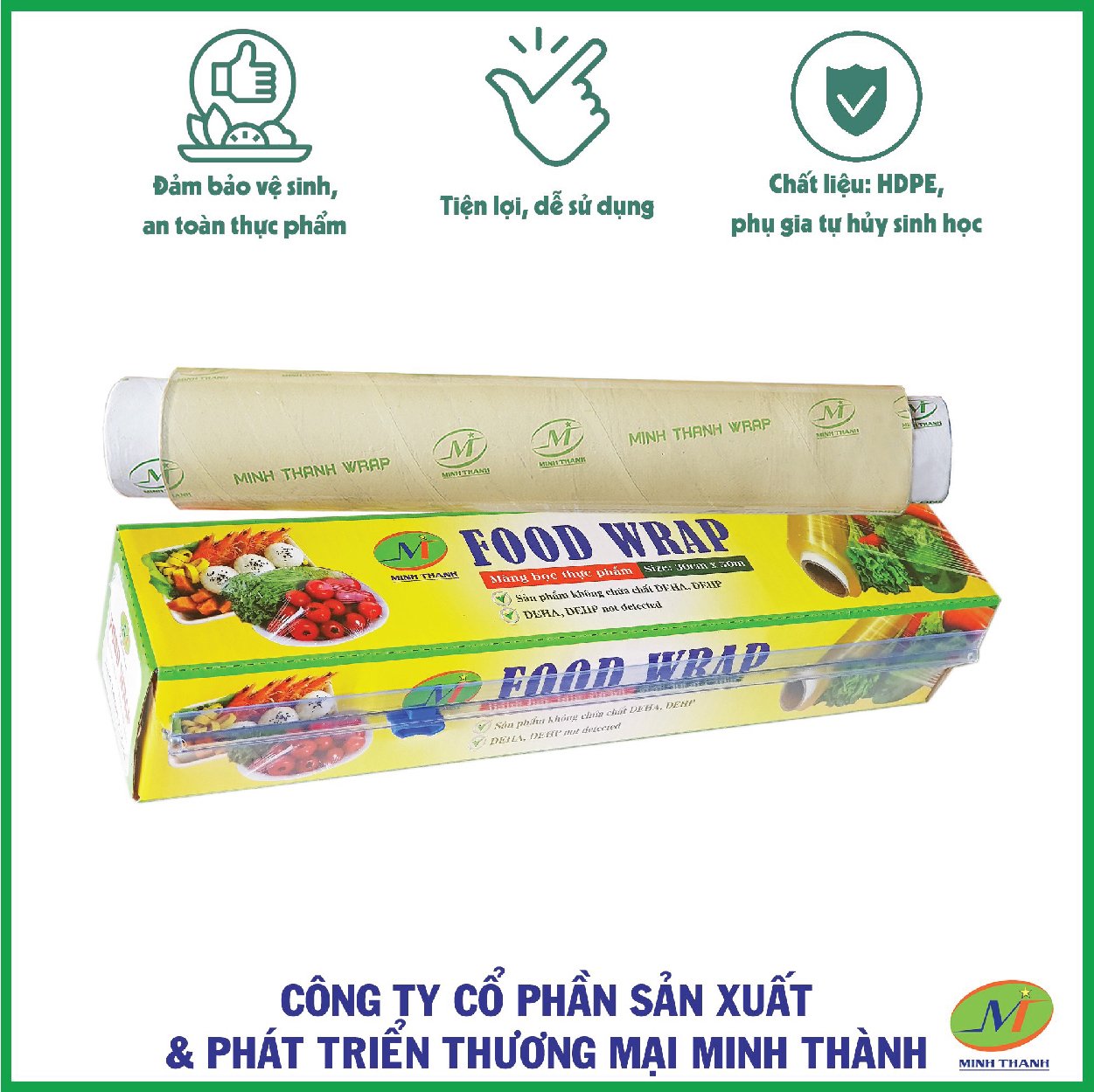 Màng bọc thực phẩm Minh Thành 30cm*30m