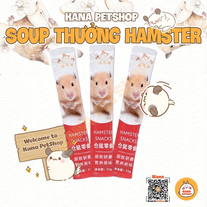 Súp Thưởng Thức Ăn Hamster🐹FREESHIP🐹Đồ Ăn Dặm Soup Dinh Dưỡng Dạng Gel Sốt Cho Hamster ...