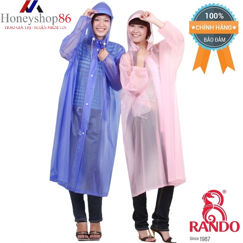 (Thời Trang) Áo mưa Rando Poncho Dây Kéo trong màu APPC-09 che chở người thân yêu của bạn.HONEYSHOP86