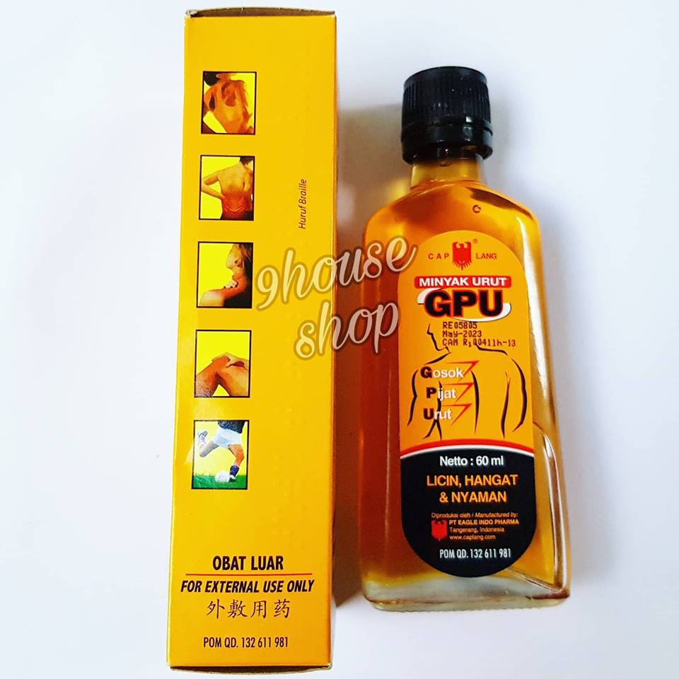 01 Dầu xoa bóp GPU Liniment Oil 60ml