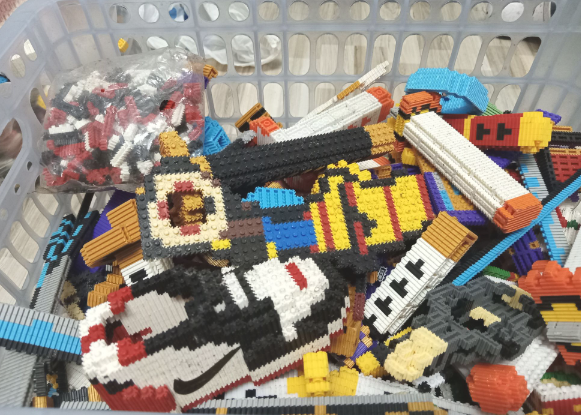 3kg lego nano răng cưa cỡ nhỏ cũ sạch