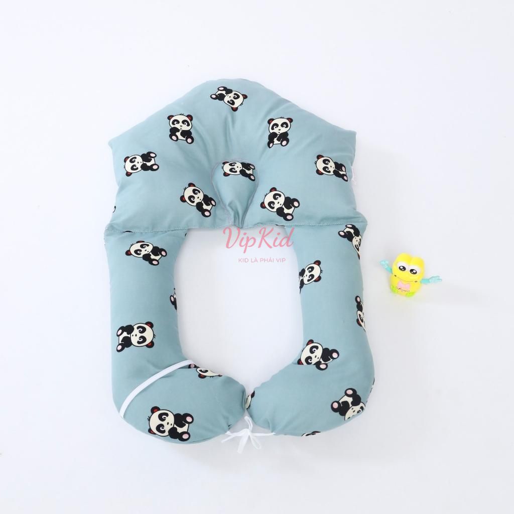 Gối chữ U cho bé đa năng, vừa làm gối ôm, gối chặn cho bé ngủ ngon, chống giật mình, hạn chế méo đầu ở trẻ nhỏ - Vipkid
