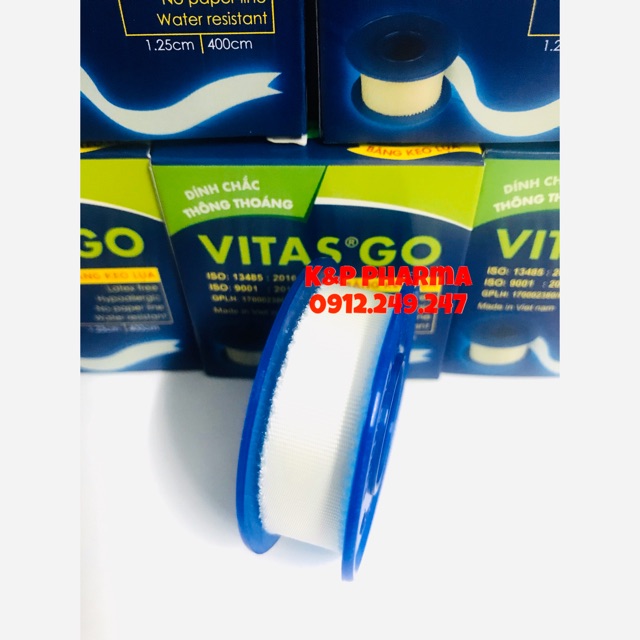 ✅ Băng keo lụa Vitas Go Thông thoáng, dính chắc