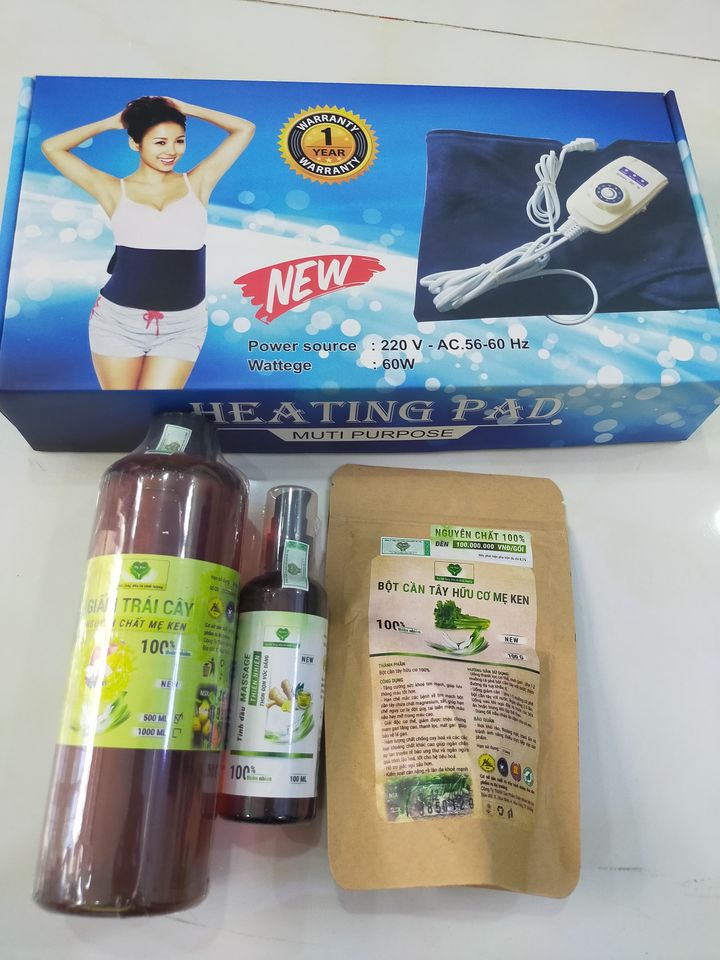[HCM]ĐAI QUẤN NÓNG GIẢM MỠ HEATING PAD NACO CARE