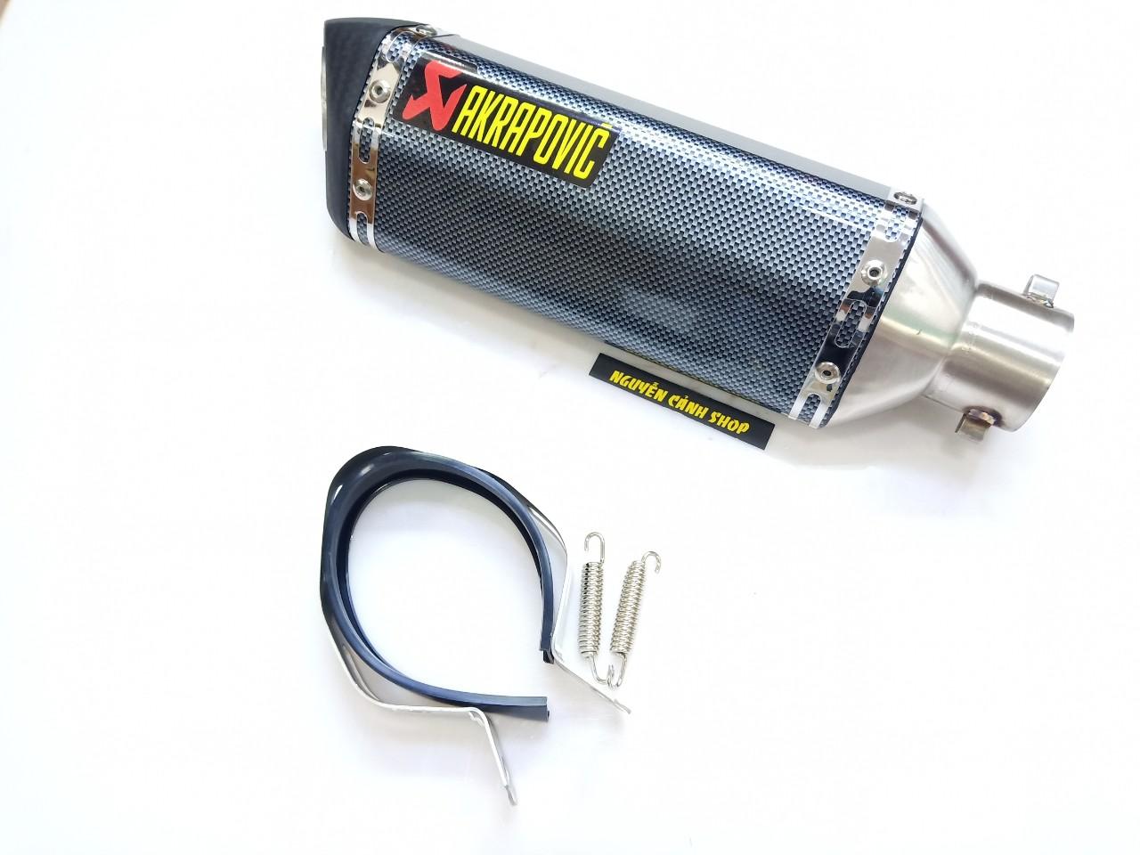 lon pô akrapovic carbon lục giác