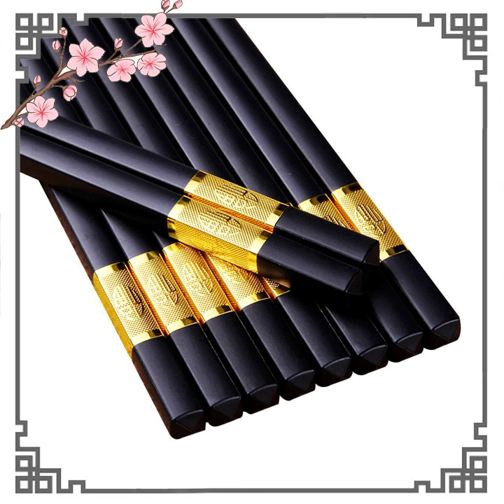 [A]Combo 50 đôi đũa mạ vàng Hàn Quốc . Loại 1