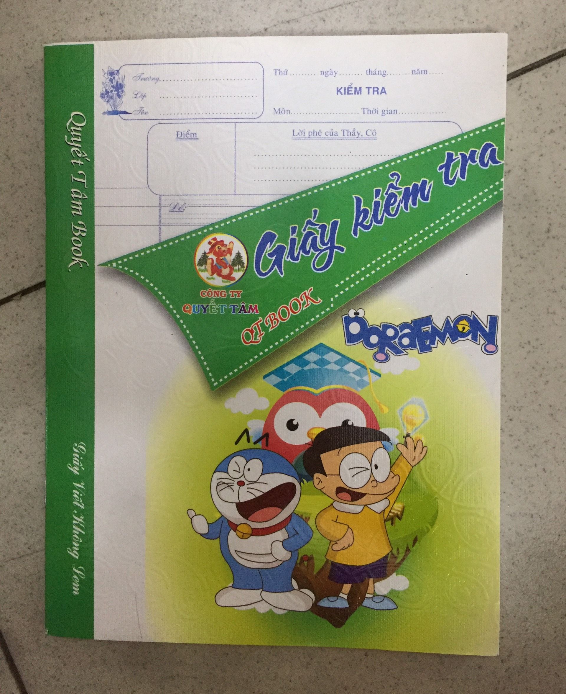 Tệp Giấy Kiểm Tra 20 Tờ Đôi - ĐL 80gsm