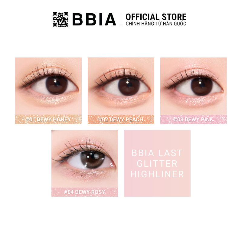 [HSD: 10.2026] Bút kẻ mắt nhũ siêu bắt sáng BBIA Last Glitter Highliner 0.5g