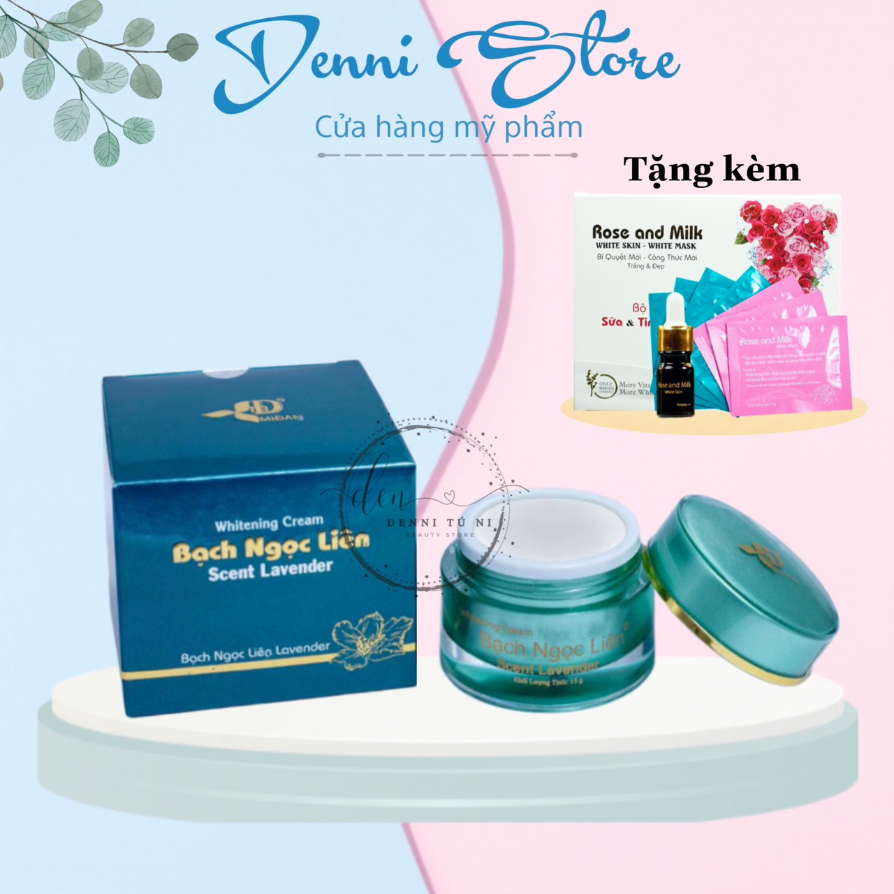 Kem dưỡng trắng da bạch ngọc liên Lavender Scent 15g