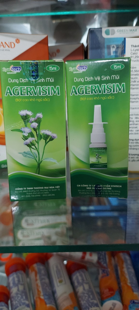 Dung Dịch Vệ Sinh Mũi AGERVISIM ( Chai 15ml)