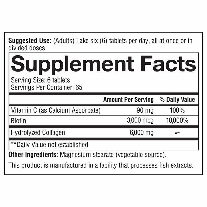 [HCM]Viên bổ sung Collagen youtheory Plus Biotin 390 Tablets