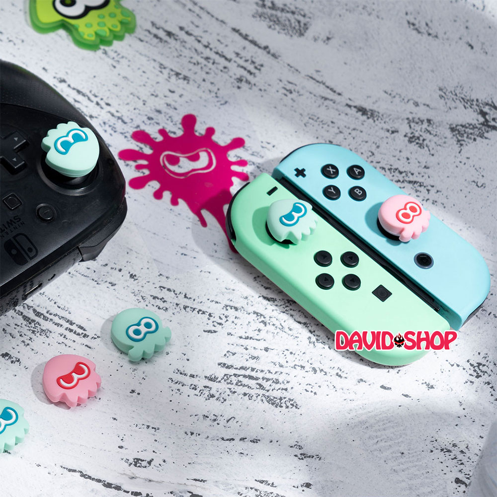 [Moncon] Núm bọc analog Splatoon 3 cao cấp cho Joy-Con - Nintendo Switch OLED, V1, V2, Lite