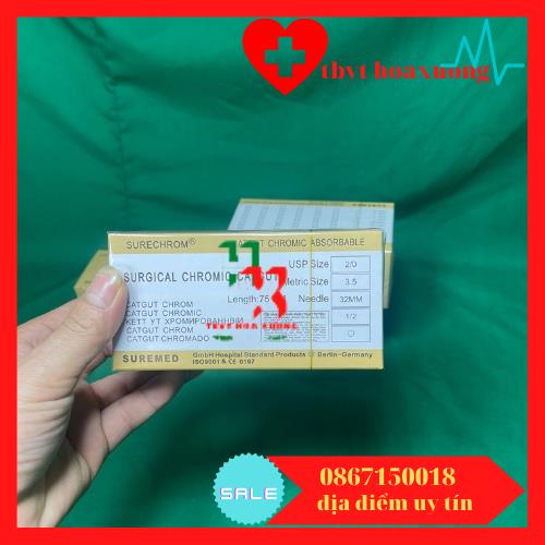 Chỉ phẩu thuật tự tiêu catgut 6/0[ giá tốt]
