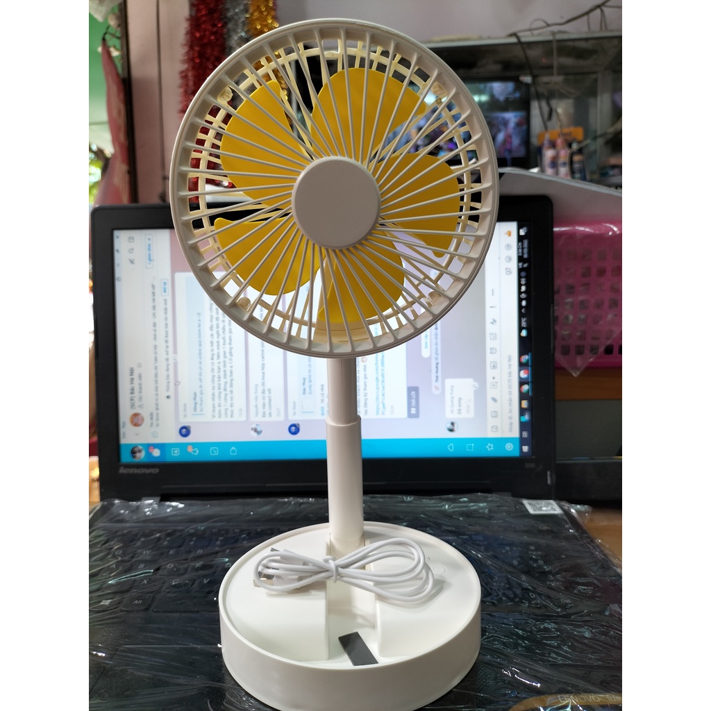 Quạt tích điện mini gió cực mạnh, sử dụng lên đến 6 tiếng