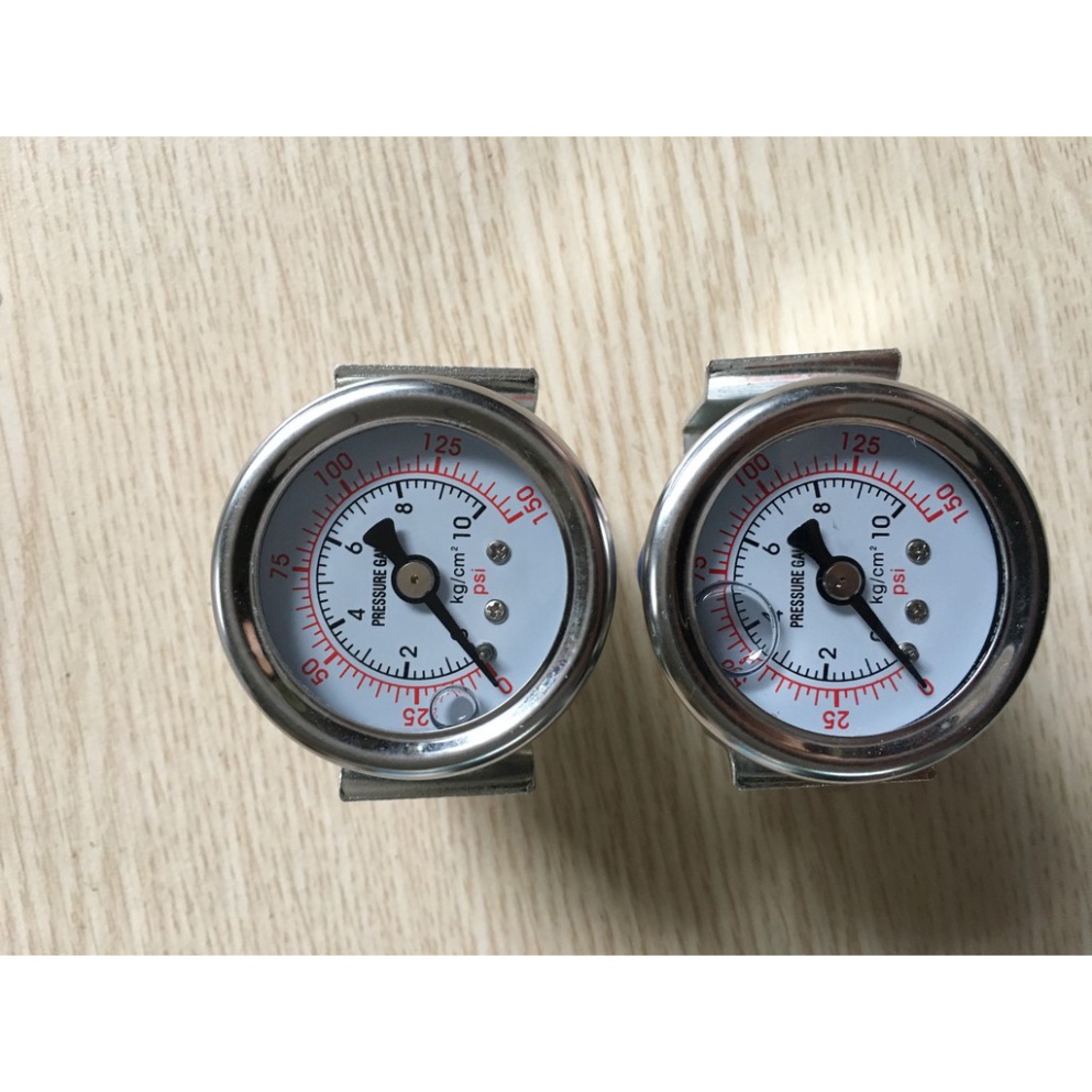 Đồng hồ dầu đo áp lực máy lọc nước sử dụng dây 6mm