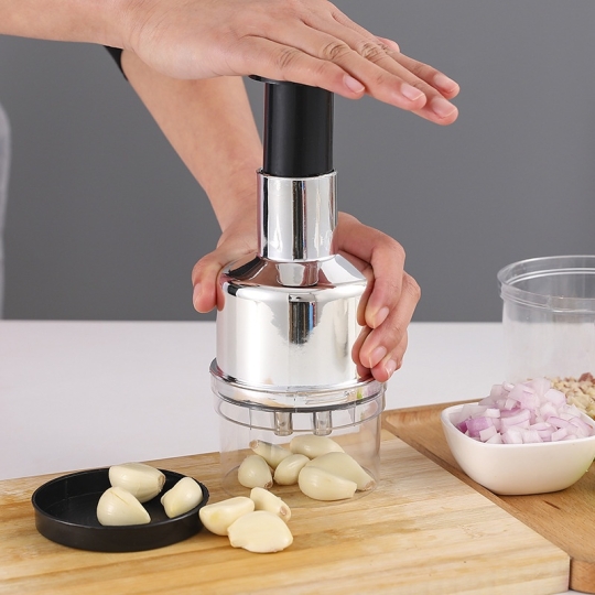 Dụng cụ đập dập hành tỏi, thái tỏi ớt thông minh, dụng cụ băm xay tỏi ớt rau củ quả cầm tay