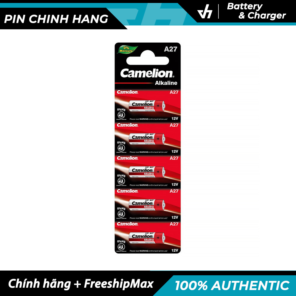 2 Pin Camelion A27 Alkaline 12V