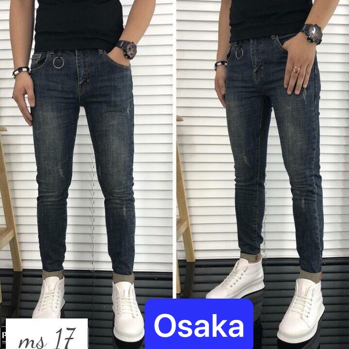 QUẦN JEAN NAM CHẤT BÒ XANH RÊU TRƠN SAKURA SÀNH ĐIỆU NHẬT BẢN OK-17 1hitshop 2022 - OSAKA FASHION