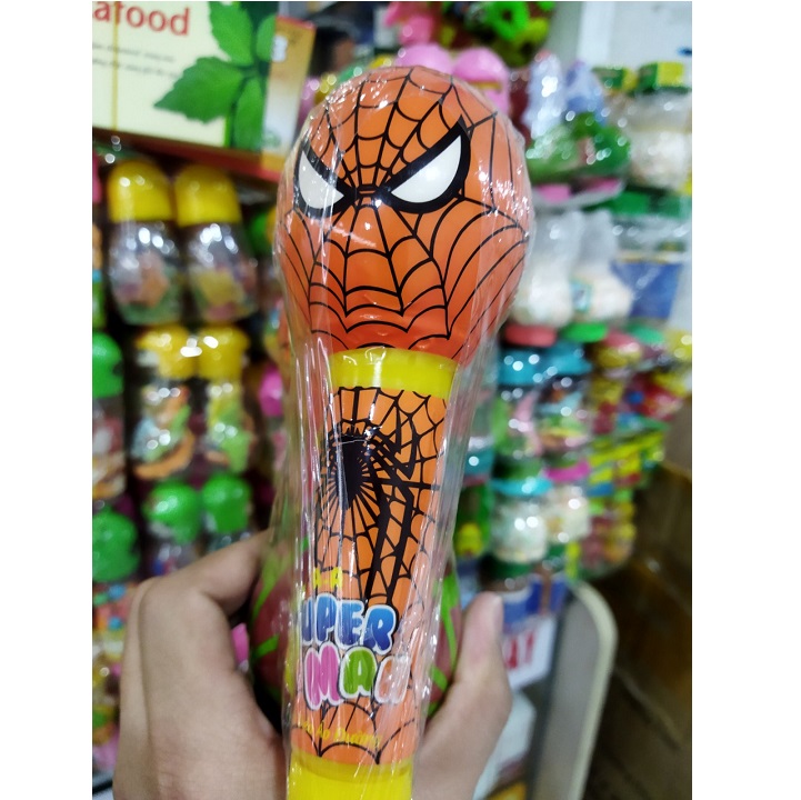 [ Combo 6 chiếc chùy ] Kẹo chùy siêu nhân Super Man- sản xuất bởi Công ty cổ phần BIBICA