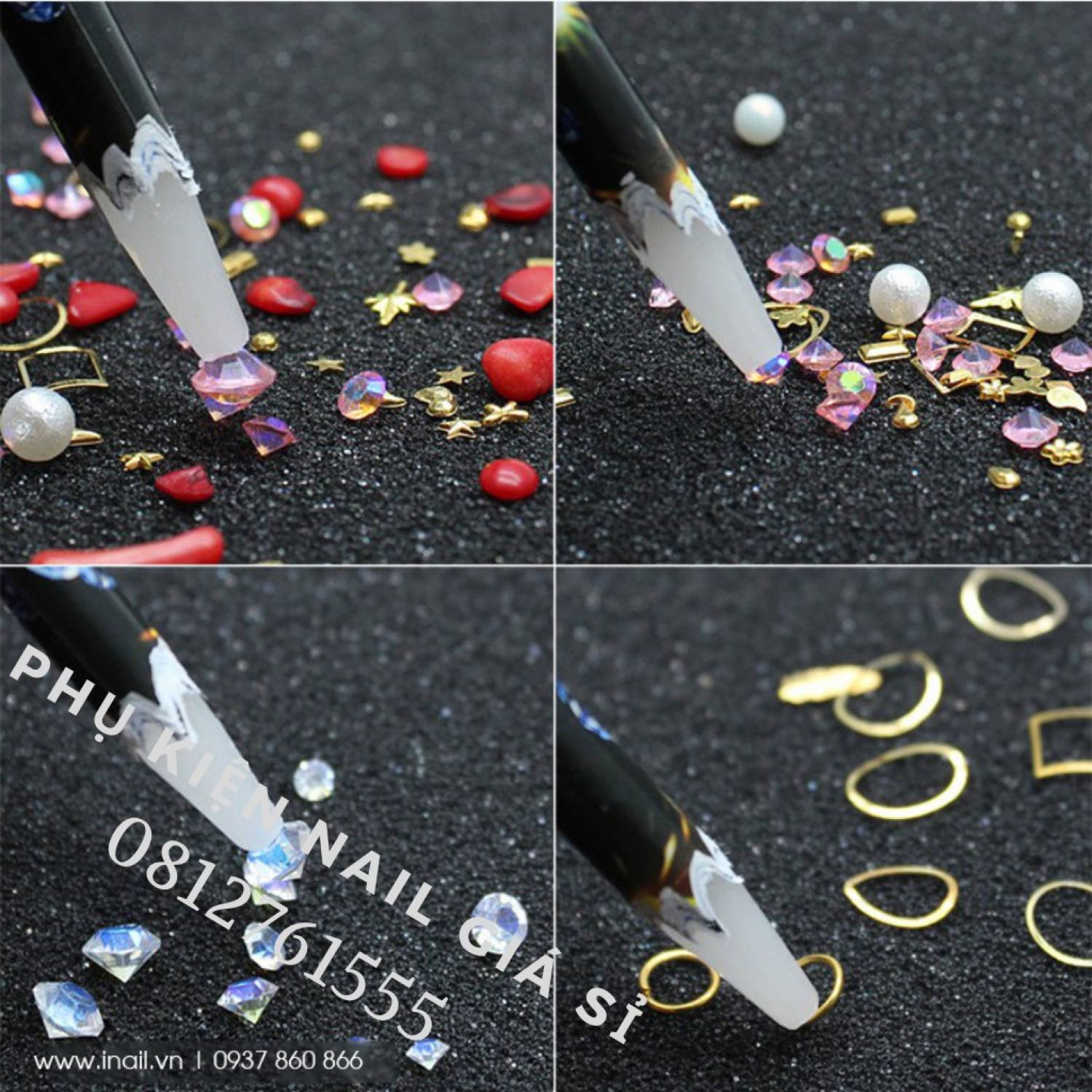 Bút chấm đá , hút đá nail