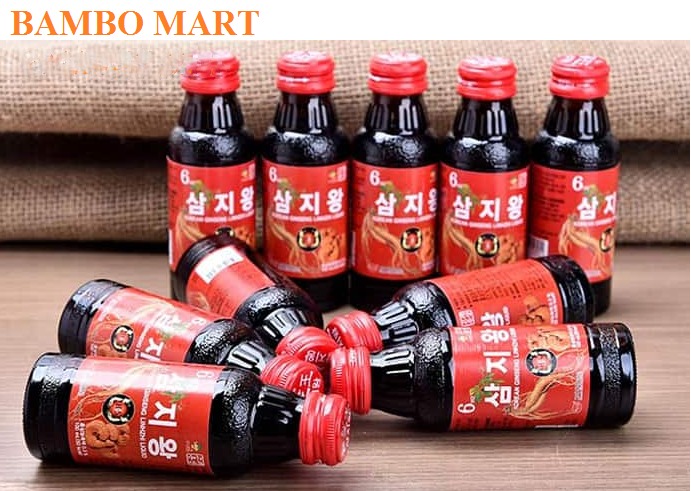 NƯỚC HỒNG SÂM LINH CHI HÀN QUỐC HỘP 10 CHAI