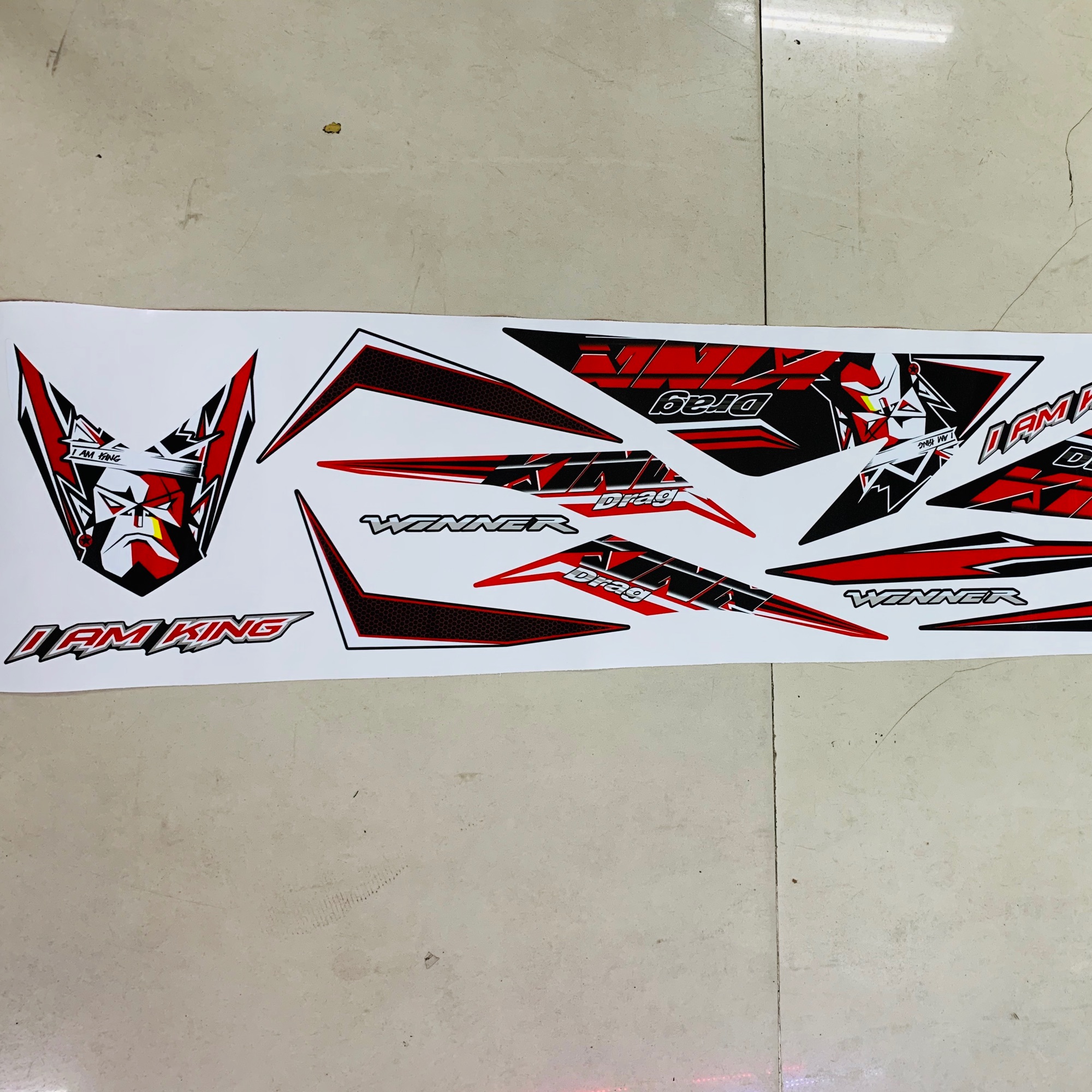 [HCM]Tem rời winner V1 kingdrag bản 3 lớp bóng hoặc nhám cao cấp